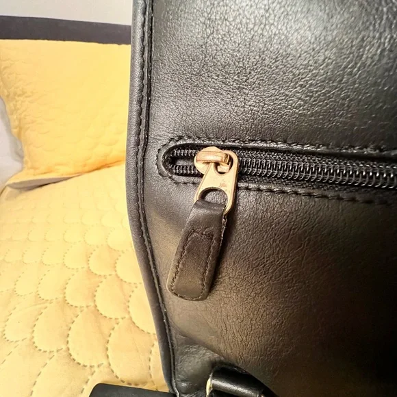 Coach Black Leather Backpack - Picture 3 of 14